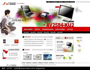 電腦配件技術(shù)服務(wù)網(wǎng)站版面 韓國商業(yè)模板素材深度解析